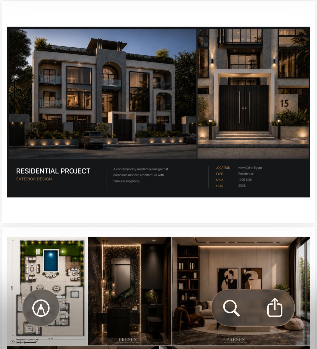 West Golf Residence — Moodboard
